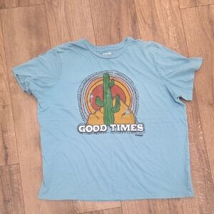 Wrangler Teal Cactus Graphic Tee